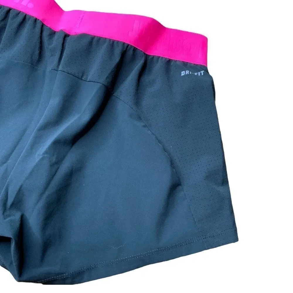 NIKE Dri Fit Black Pink Lined Running Shorts Size XS - Picture 6 of 11